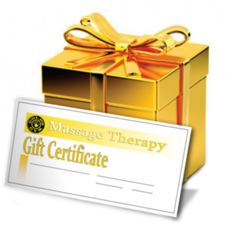 Gift certificates at Golds Gym Massage Woodbridge